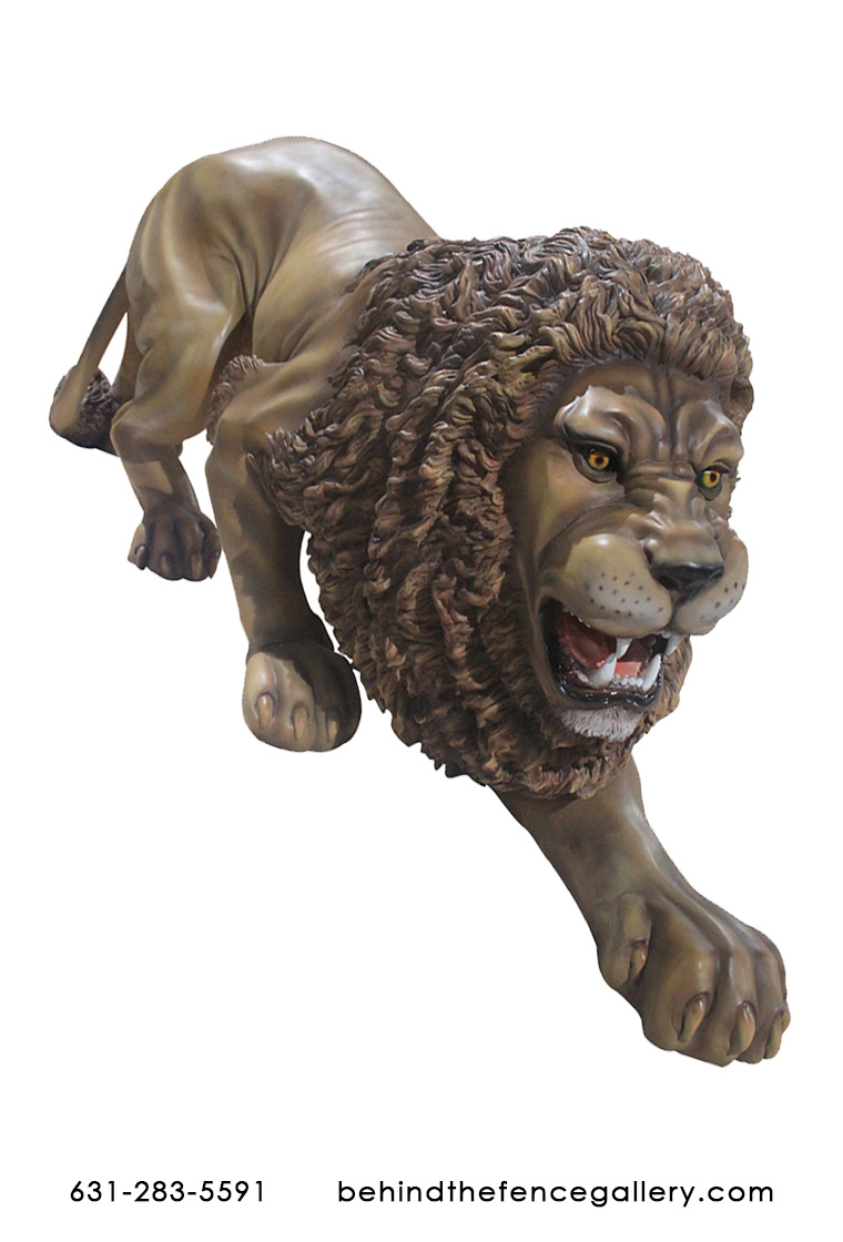 Lion Statue Crouching Safari Theme Props Lion Statue Crouching Safari Theme Props
